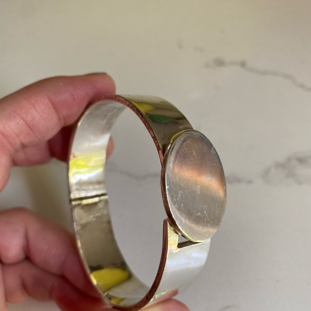 Heavy Silver Bangle